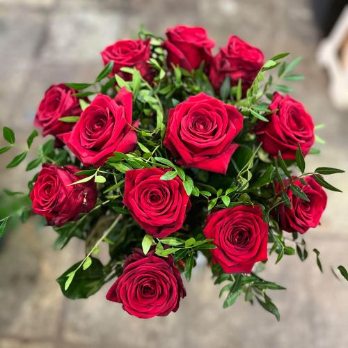 Love Island Roses with complimenting foliage